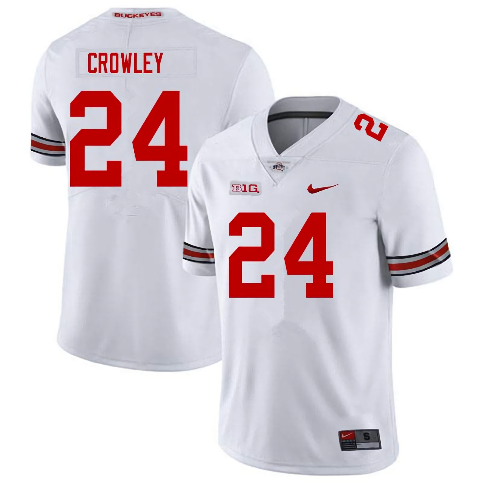 Marcus Crowley Ohio State Buckeyes Men's NCAA #24 Nike White College Stitched Football Jersey VNJ2456JE